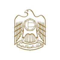 Official UAE Government National Emblem Golden UAE national emblem featuring a falcon and shield, symbolizing authority, unity, and official government identity - Portfolio of Countdown Media Production